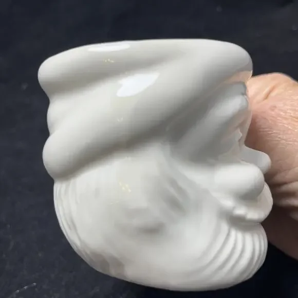 SANTA CLAUS White HEAD Vintage 3" Figural Ceramic 8 oz MUG - Picture 9 of 9
